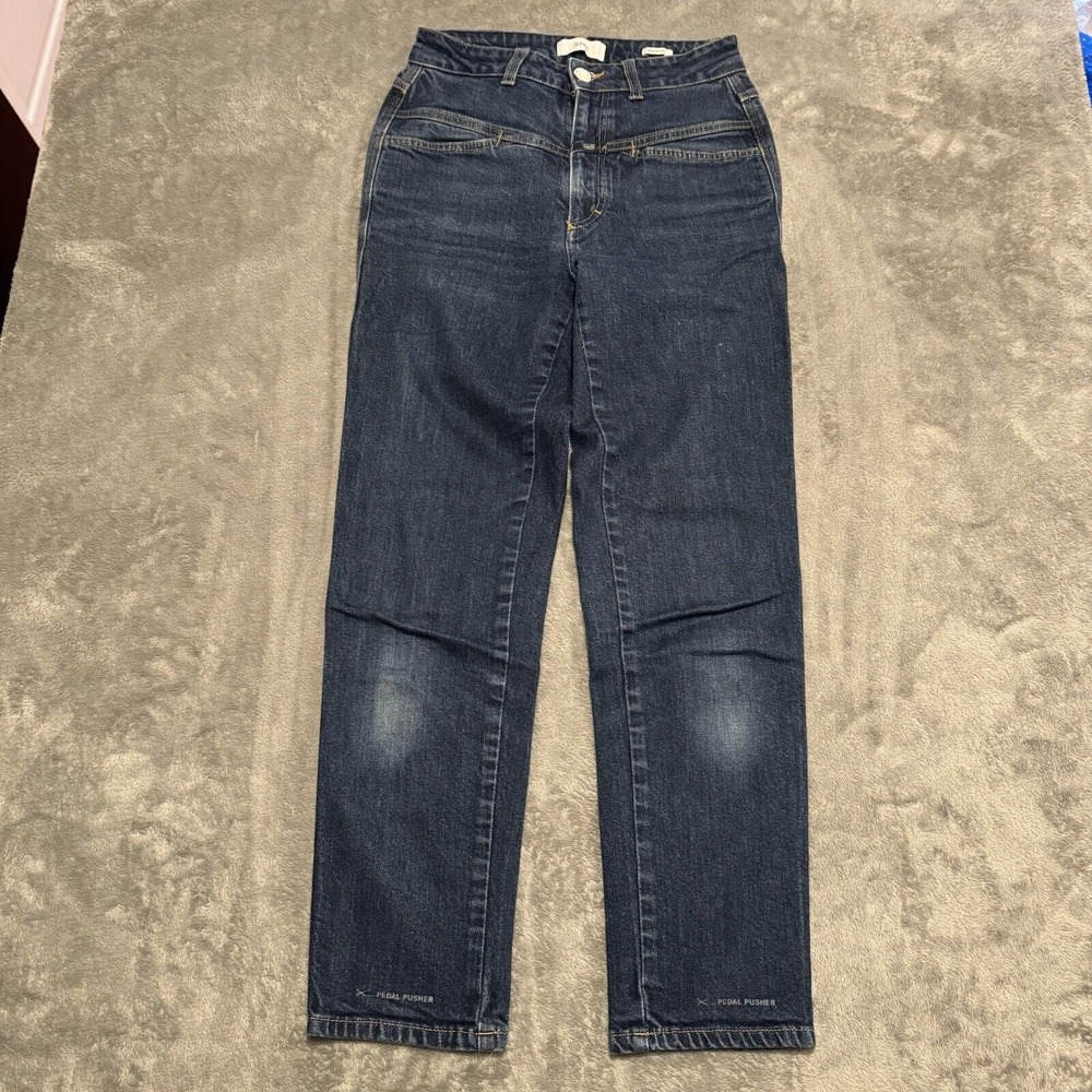 CLOSED DARK WASH PEDAL PUSHER MADE IN ITALY SIZE 42 US4-6 WOMENS JEANS